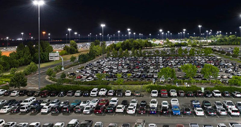 led parking lot light